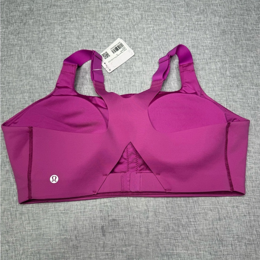 Lululemon Ultralu Square Neck Workout Bra D/DD Pow Pink Size 12 NWT - Picture 8 of 10